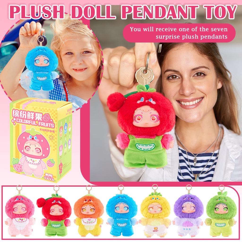 Красочный Плюшевый Свежий Фрукт Mystory Box Случайная Кукла Игрушка Сумка Задняя Упаковка Аксессуары Подвеска Кукла