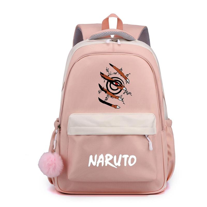 Аниме Наруто, нейлоновый милый мягкий рюкзак, школьная сумка для девочек-подростков, повседневная сумка для книг, мужская и женская дорожная сумка для отдыха