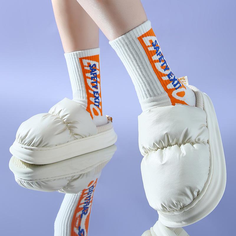 Хлопковые тапочки для мужчин, водонепроницаемые, мягкая подошва, удобная домашняя хлопковая обувь для пар, модные, металлического цвета, теплые домашние сабо