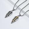 Odin's Spear Valknut Gungnir Viking Necklace For Men with Rune Symbol Raven’s of Odin Labradorite Norse Mythology Pagan Jewelry