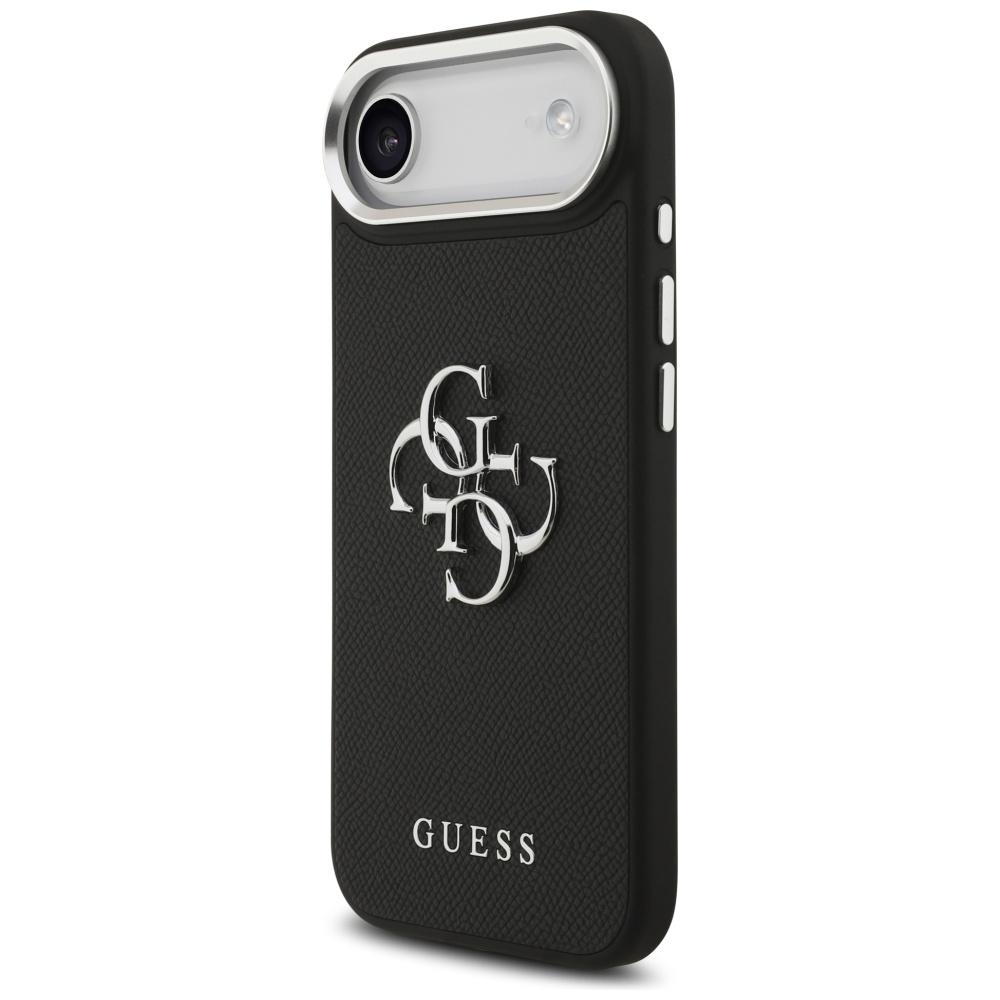 Guess Grained Big 4G Classic Logo case for iPhone Air black