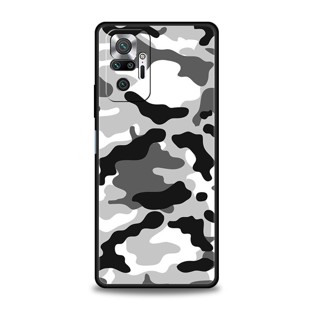 Камуфляж Камо Военный Армейский Чехол Для Телефона Для Xiaomi Redmi Note 13 12 5G 11 10 Pro Plus 4G 9S 9 8 7 9T 13C 10C 9C 9A Мягкий Чехол