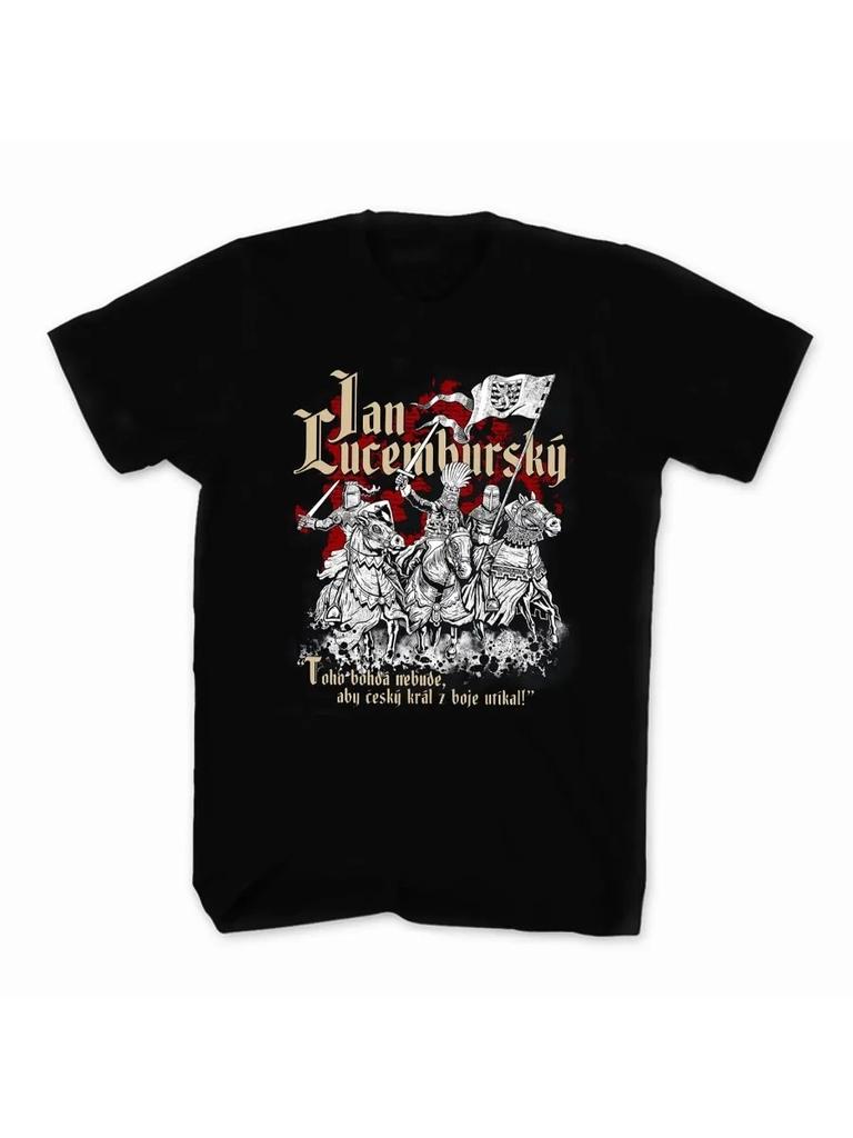King John of Luxembourg T-Shirt 100% Cotton O-Neck Summer Short Sleeve Casual Mens T-shirt Size S-3XL