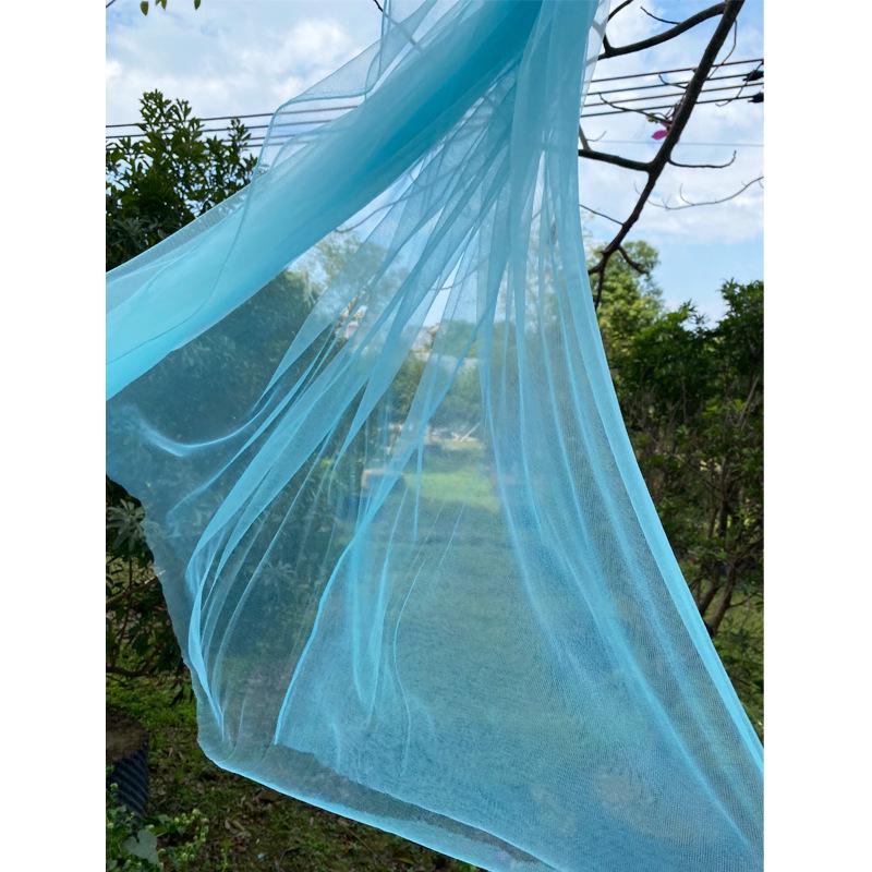 Светло-розовая марлевая занавеска с цветами сакуры с розовым нефритом и акцентами цвета розовой фасолевой пасты - швейцарская противомоскитная сетка для потолка салона красоты.