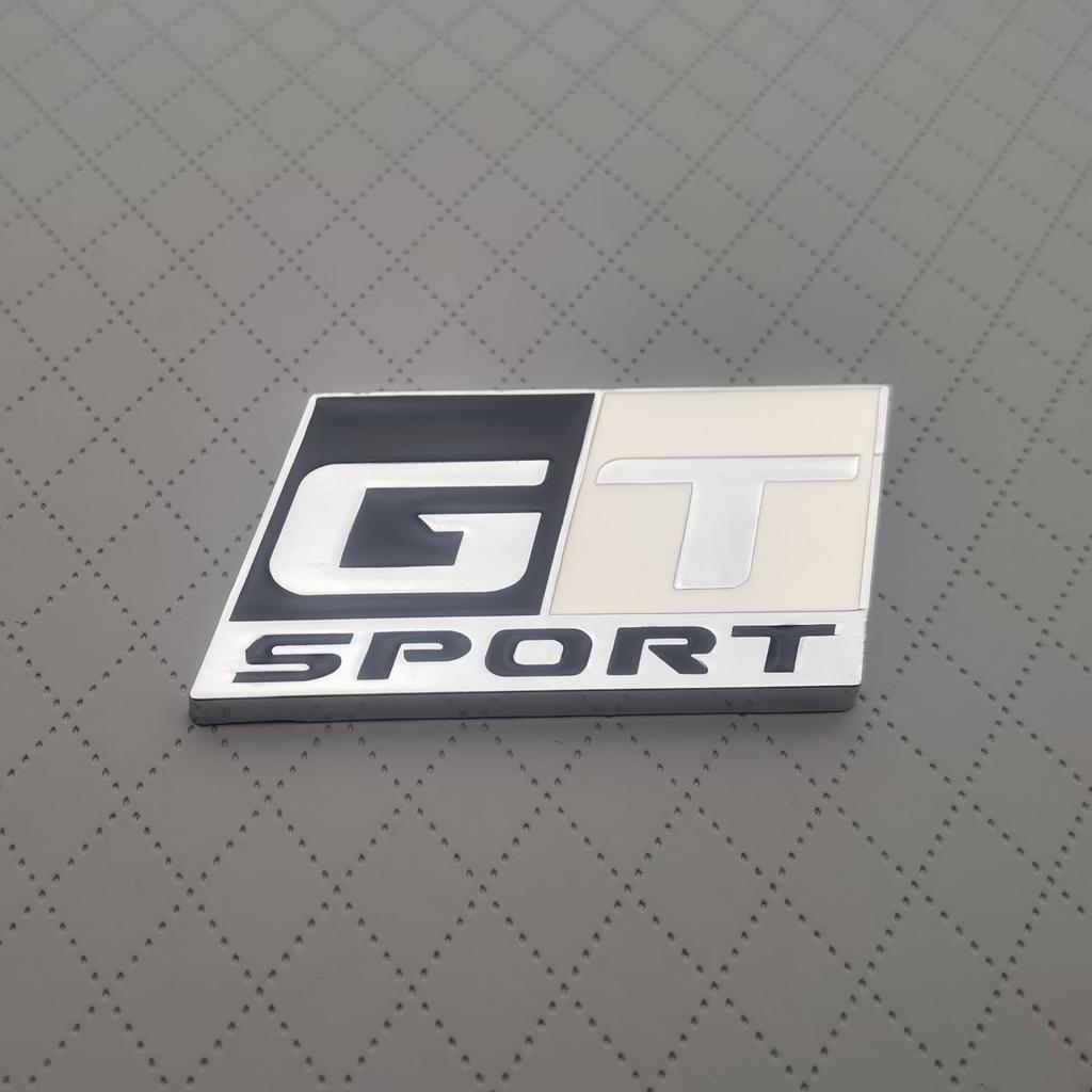 1 шт. 3D Металлический Логотип GT SPORT Значок на Переднюю Решетку Радиатора Автомобиля, Наклейка-Эмблема на Боковое Крыло, Задний Багажник для Стайлинга Кузова Автомобиля, Декоративные Аксессуары