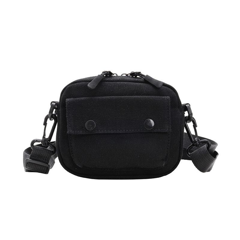 Женская сумка на одно плечо, модная однотонная повседневная сумка, уличная парусиновая сумка с маргариткой, сумка через плечо на молнии, сумка-мессенджер