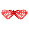 Kids Glow-in-the-Dark Glasses 3 Light Modes Light-Up Frames Battery-powered Heart Shape Cosplay