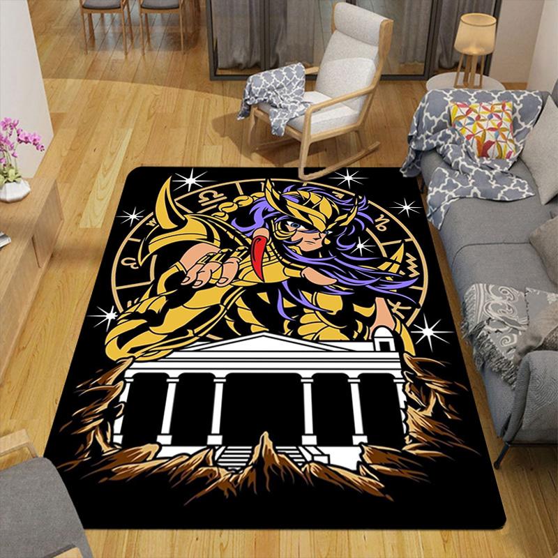 Gold Saint Rug Floor Mat for Living Room or Bedroom Soft and Comfortable Carpet a Gift for Birthday and Holiday.MFF0918324