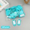 50Pcs Colorful Keychain Key Tag Label ID Name Room Address TEL Number Marker Key Tag Baggage Tag With Split Ring