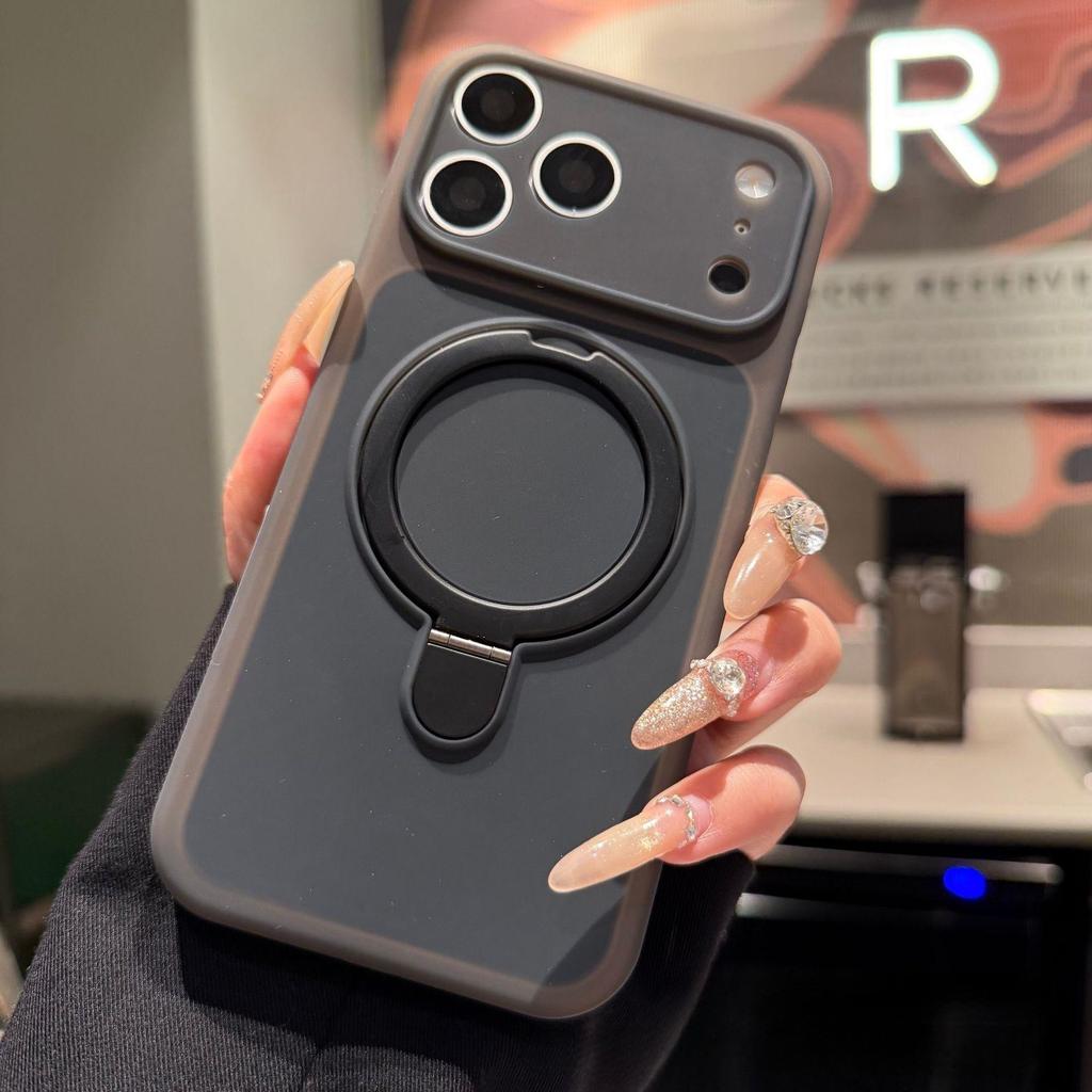 Чехол-подставка с магнитом из силикона «Мороженое» для iPhone 17 Pro Max с защитой полного покрытия и мелкими отверстиями для Apple 16