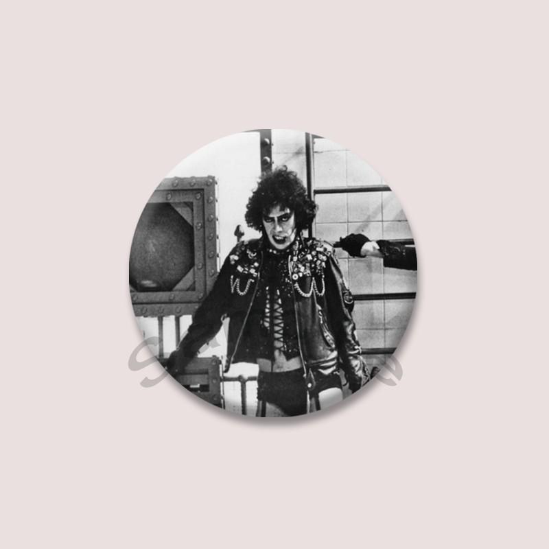 Creative I Love Horror Movie Badges Cartoon Round Brooches on Backpack Jacket Acrylic Button Pins Jewelry Fans Collection Gifts