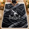Flannel BlanketCrystal Palace Football Warm Soft Throw Blanket for Indoor Sofa Bed Living Room Use