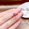 Новый продукт Изысканная простая имитация красного камня розового белого цвета сокровище открытое кольцо женственность живое кольцо ювелирные изделия