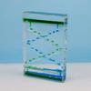 Colorful Dynamic Slime Flow Timer Square Two-color Sandglass Timer Water Drop Timer  Home Decor