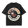 Kitasan Black Harikitte Ikou Umamusume T Shirts Hip Hop Washed Cotton Oversize T-Shirt Fashion Men Women Tops Streetwear Tees