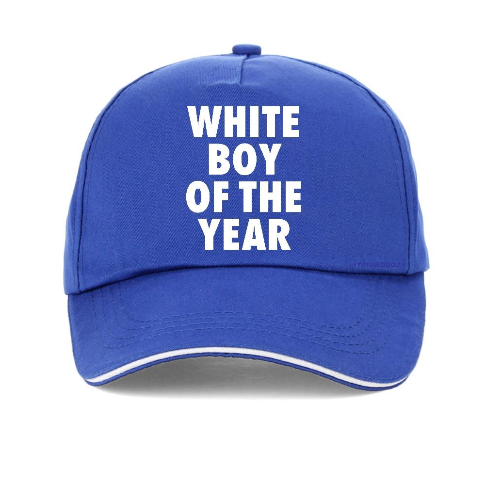 WHITE BOY OF THE YEAR print Graphic baseball cap Casual Street Fashion Unisex snapback hats outdoor Breathable adjustable hat