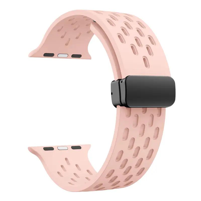 Силиконовый ремешок для Apple Watch band 49мм 45мм 44мм 42мм 46мм 40мм 41мм Браслет Correa iWatch Series 11 9 8 10 SE 7 6 5 Ultra 2
