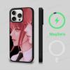 M-makima Аниме Чехол для телефона Магнитный чехол Для IPhone 16 14 13 12 11 15 Pro Max Plus Для Magsafe Беспроводная зарядка Чехол