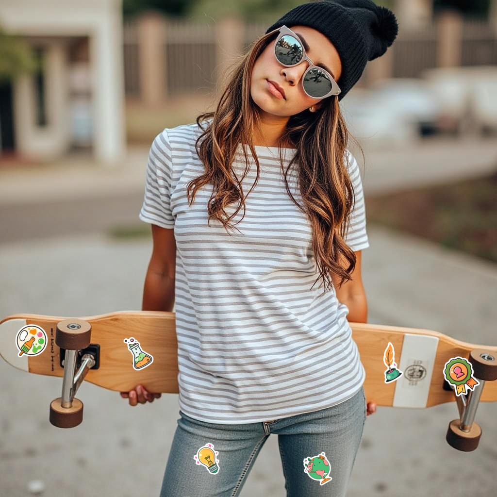 Cartoon Exploration Stickers Educational Education DIY Stickers Stickers For Guitar DIY Bicycle Skateboard Laptop