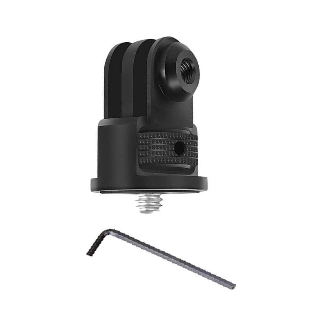 Алюминиевый адаптер с поворотом на 360° для GoPro Insta360, регулируемое крепление, резьба 1/4", кронштейн для подключения к штативу, аксессуар для экшн-камеры