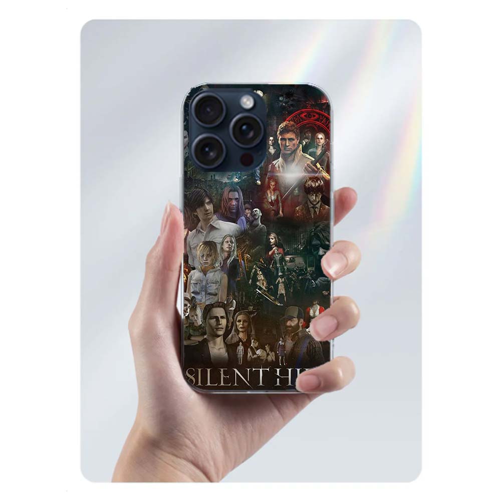 Игры S-Silent Hill Прозрачный чехол для телефона Для Iphone 17 Air 16 Pro Max 15 Pro 14 Plus 17E 16E 11 13 12 Mini Чехлы Fundas Cell T