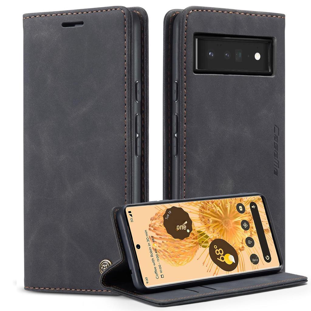 Кожаный чехол-книжка для Google Pixel 8 Pro/9: Противоударный, Слот для карт, Защитный чехол