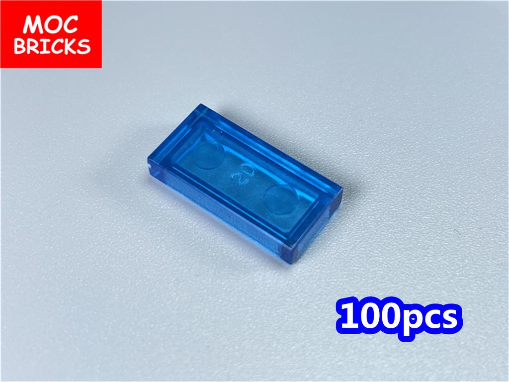 100 шт./лот Детали MOC Прозрачная плитка 1x2 3069 Океан Озеро Сцена Обучающие Строительные Кирпичики Городская Модель Строительные Кирпичики Куклы Детская Игрушка