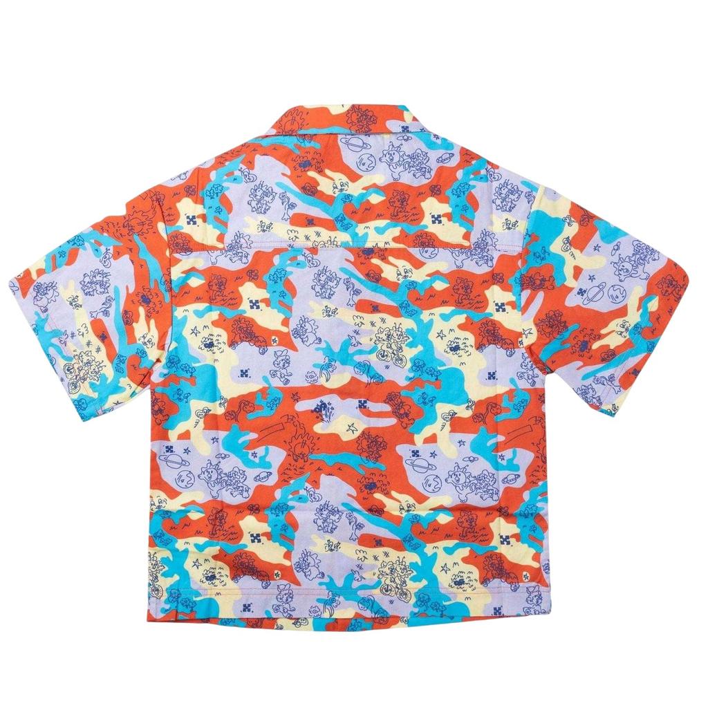 Off White Girls All-Over Print Bowling Shirt