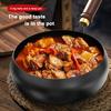 Iron Wok Traditional Hand Forged Iron Pot Big Belly Frying Pan Non Stick Uncoated Household Wok with Wood Handle