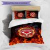 Sheffield United Football Printed 3 Pieces Bedding Set, Comfortable Skin Friendly Bedroom Duvet Cover Set