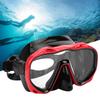 Adult Diving Goggles Face Shield Glasses Silicone Eye Protector Snorkeling EquipmentsMK‑902 Black Red