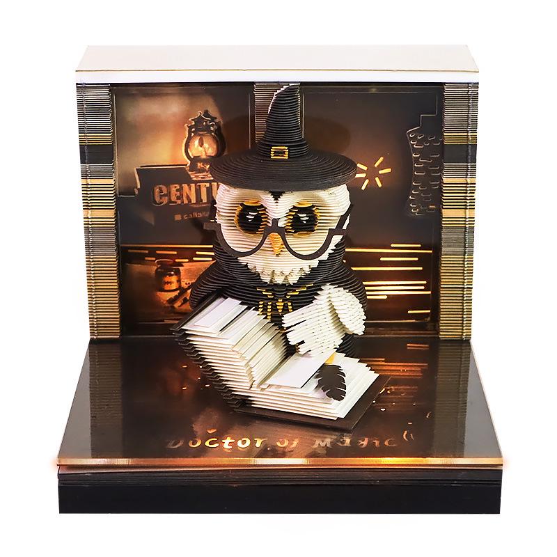 Harry Potter Magic Eagle 3D Paper Sculpture Sticky Notes Ornament