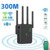 Беспроводной повторитель Wi-Fi, 300 Мбит/с, усилитель сигнала Wi-Fi, двухдиапазонный удлинитель Wi-Fi 2,4G, 5G, 802.11ac, гигабитный сетевой маршрутизатор WPS с 4 антеннами