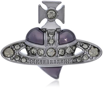 Серьги DIAMANTE HEART Single Brass [Vivienne Westwood] Мужские 6201033R/02S322 [Товар]