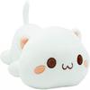 Cute Kitten Plush Toy Stuffed Animal Pet Kitty Soft Anime Cat Plush Pillow for Kids ( White , 13.7")