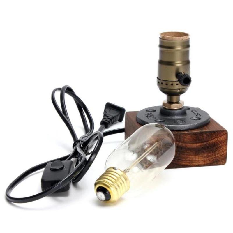 E27 Vintage Table Lamp Industrial Desk Lamp Loft Edison Table Lamps Living