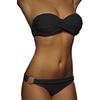 2 Pcs/Set Fabulous Bikini Set Comfortable Two-piece Strapless G-string Women Swimsuit for Vacation