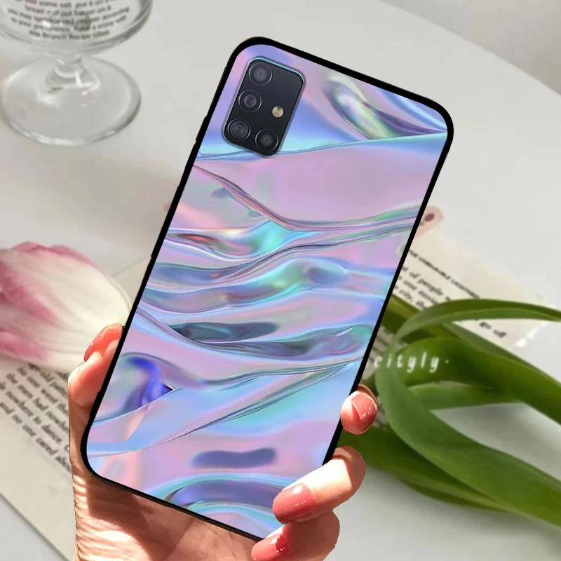 Чехол для Samsung A71 4G 5G Мягкий Силикон ТПУ Задняя крышка телефона Для Samsung Galaxy A Quantum Чехлы A716N Ударопрочный Бампер Fundas