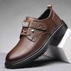 New Martin Boots Fashion Leather Shoes Velcro Casual Men's Shoes Versatile Trend Men's Shoes