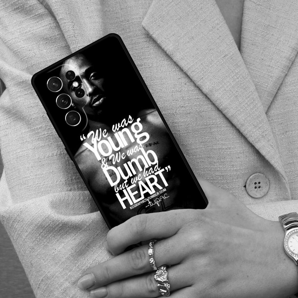 2Pac Tupac Shakur Cell Phone Case for Samsung Galaxy S26 Ultra S25 S24 S23 S22 S21 S20 Note10 Cover