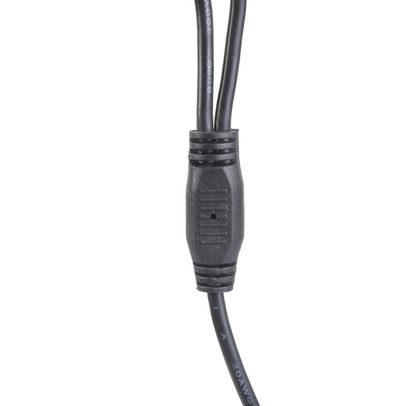 Кабель-разветвитель питания DC5521 Y 5,5x2,1 мм гнездо на 2 штекера Удлинитель-переключатель для видеонаблюдения светодиодной ленты 37 см