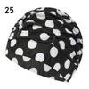 Printed Sports Accessories Elastic Nylon Turban Long Hair Protect Pool Bathing Hats Swimming Cap