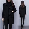 Women's Mid-Length Woolen Coat, Autumn/Winter 2025, Korean Style, Loose Fit, Plus Size, Slimming, Age-Reducing.