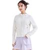 Womens Training Series Solid Color Zipper Hooded Comfortable Breathable Versatile Jacket Women Jackets Ivory 962515701-1