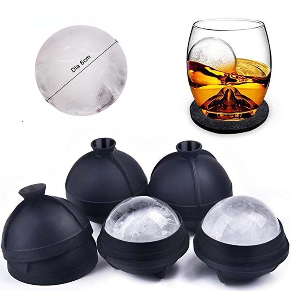 Home 6 cm Whiskey Round Shape Cocktail Ice Cream Cube Ice Cream Tools Freeze Mould Ball Ice Molds