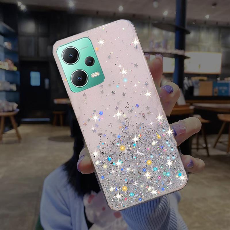 Чехол для телефона Xiaomi Redmi Note 12 Pro 5G 4G с кристаллами и блестками, звездами, мягкий чехол из ТПУ для Xiaomi Poco X5 Pro 5G, противоударные чехлы-бамперы для телефона