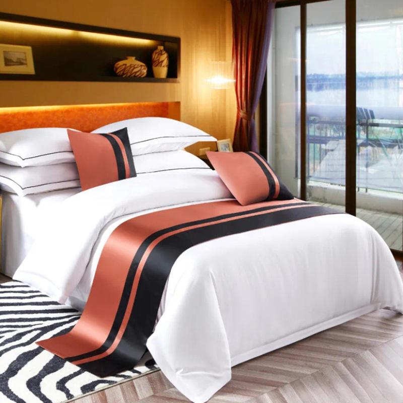 Европейский стиль бегунки роскошная вышивка кровать флаг бросить бегун свадебный номер отель украшение дома кровать хвост полотенце наволочка