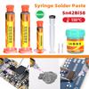 Sn42Bi58 SMD Welding Paste 138 ℃ Low Temperature Lead-free Syringe No Clean Solder Paste For Phone Component Repair