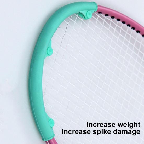 2Pcs Badminton Racket Head Protector Badminton Racquet Wire Frame Protective Sleeves Wear Resistant Flexible Badminton Racket Head Covers