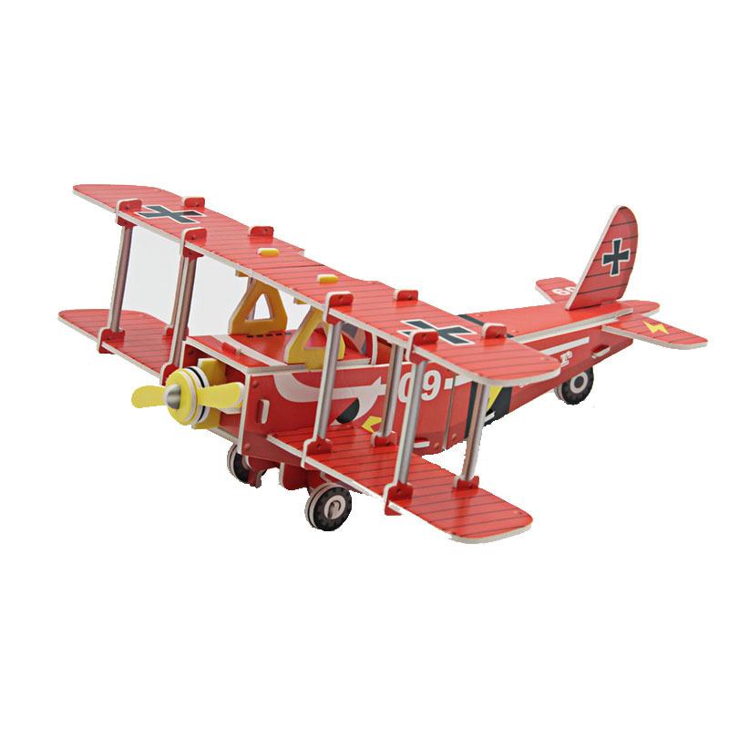 Детские DIY военные самолеты танк бумажные головоломки 3D головоломки собраны обучающие игрушки ручной работы